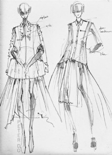 手绘服装设计 连接灵感与现实的桥梁