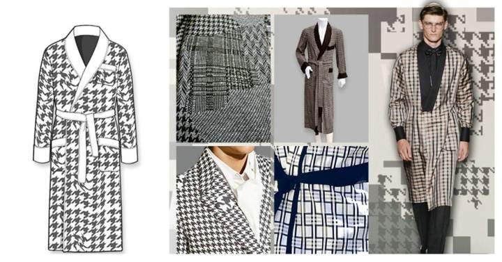 睡袍款式图 从内衣到家居设计的灵感解析